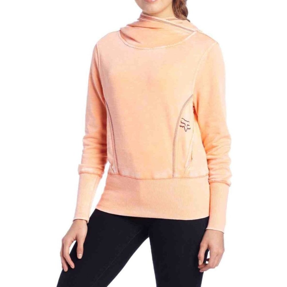 $54 Fox Women's Reborn Hoody Pop Color Light Orange Size M